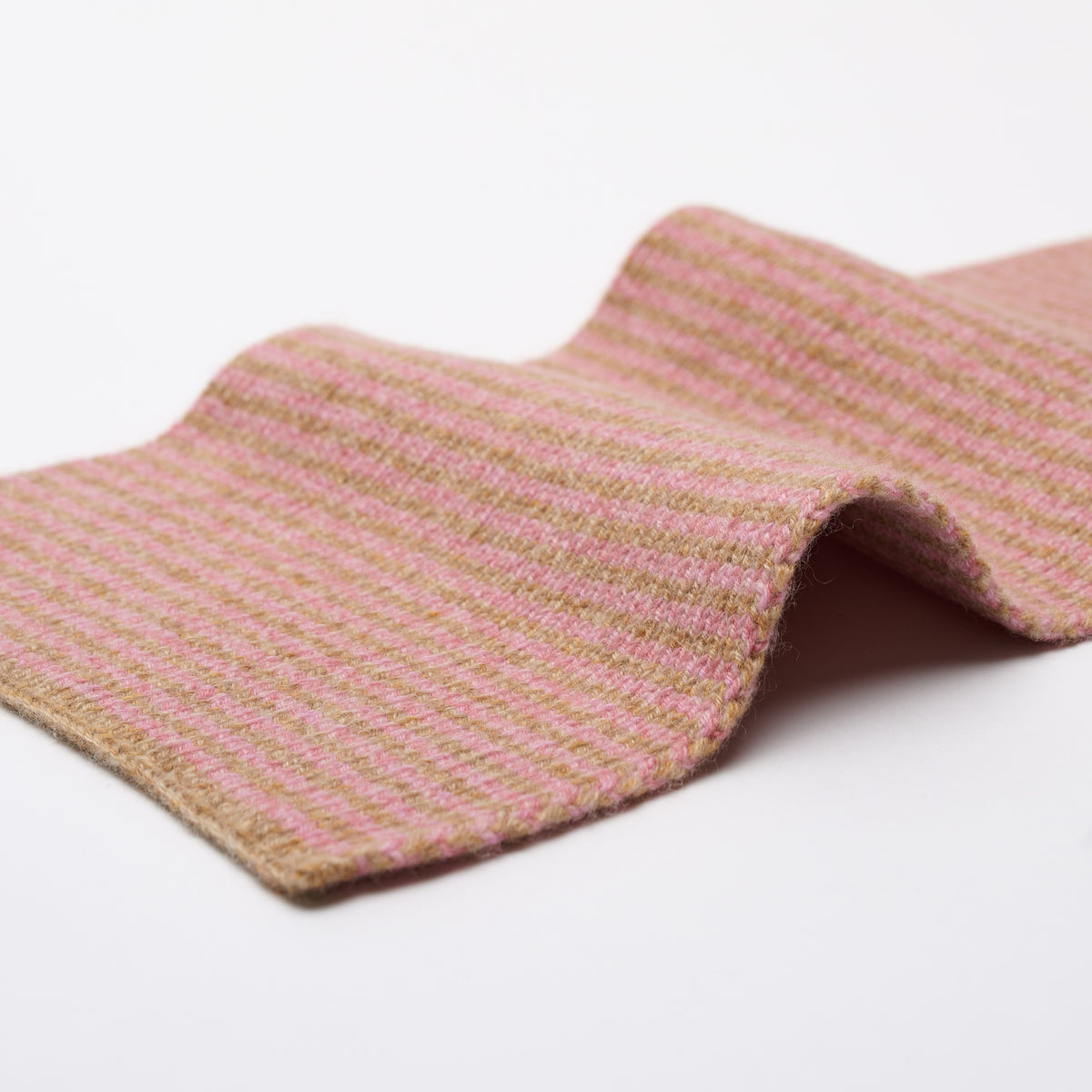 Strawberry Cream & Camel Marl Limited Edition Cashmere Scarf