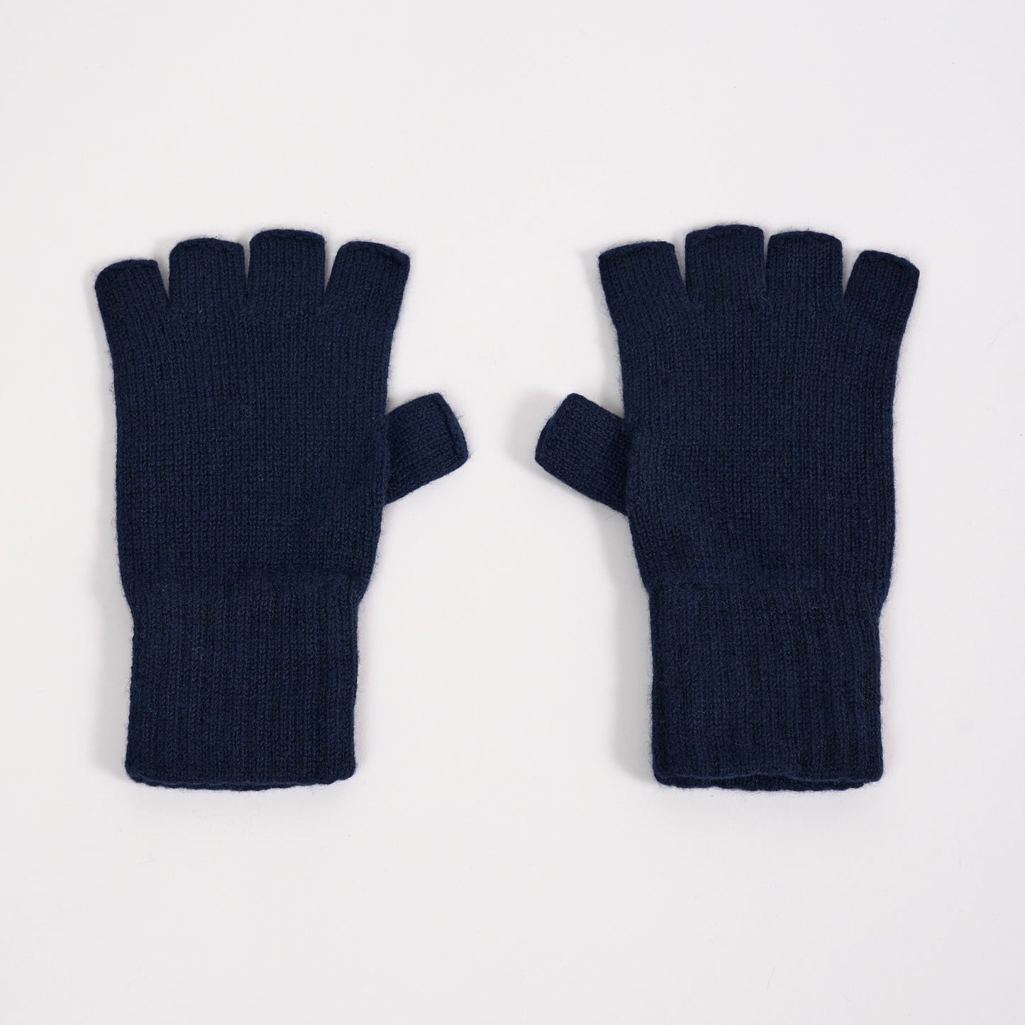 Unisex Navy Fingerless Gloves