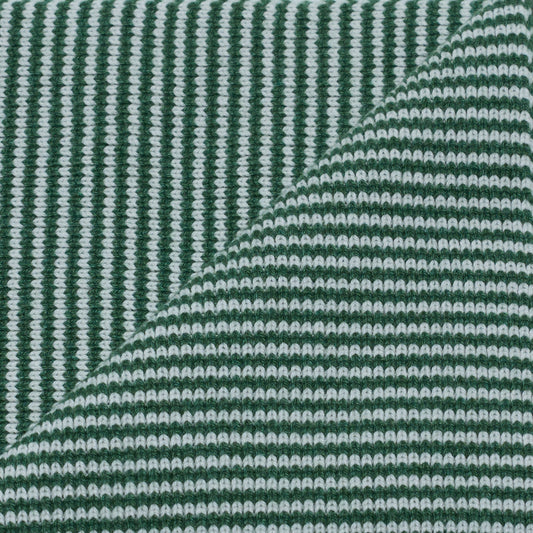 Fern Green & White - Cashmere Scarf