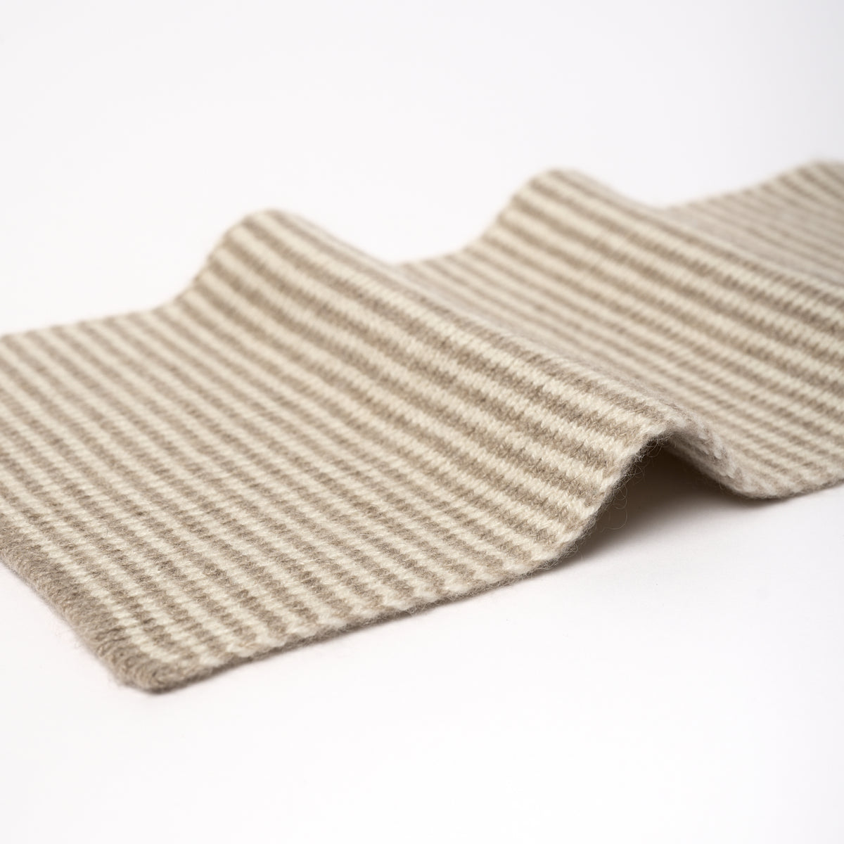 Natural Brown & Cream - Cashmere Scarf