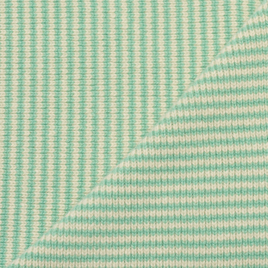 Mint Green & Cream Limited Edition Cashmere Scarf