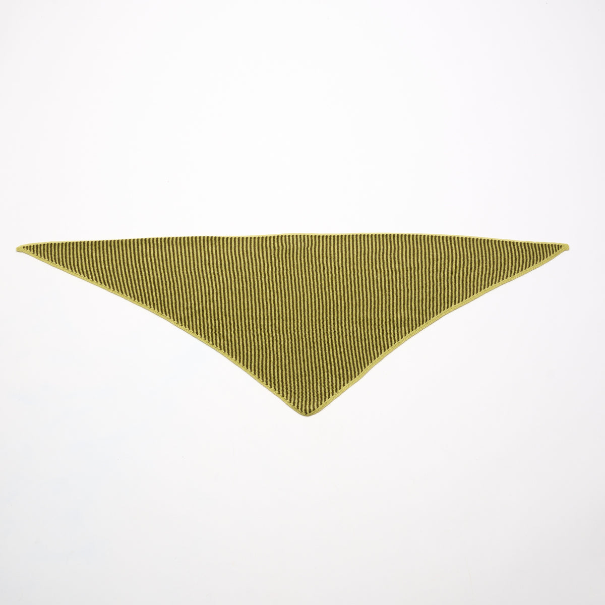 Olive Green & Pale Sage Striped Bandana Scarf