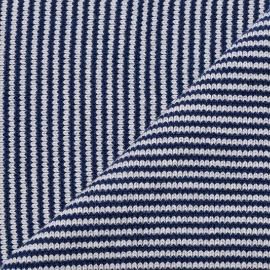 Navy & Light Grey - Cashmere Scarf