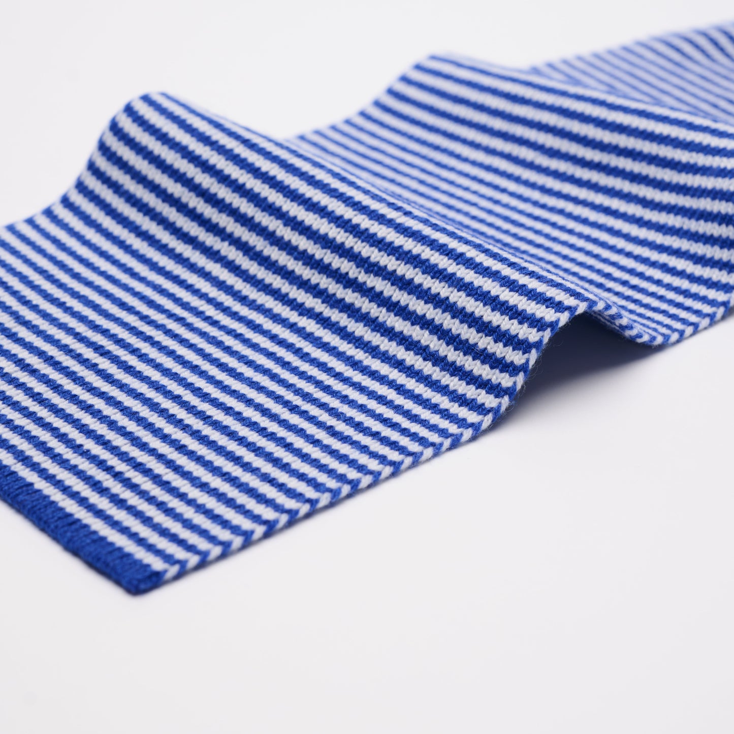 Bright Blue & White - Cashmere Scarf