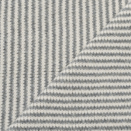 Light Grey & Cream Limited Edition Cashmere Scarf