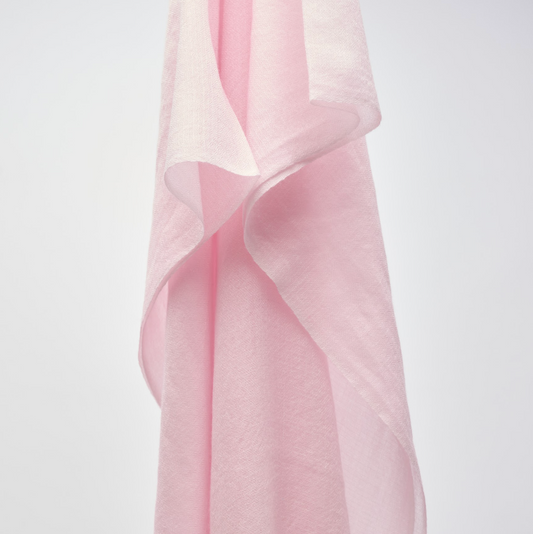 Light Weight Handwoven Shawl - Soft Pink