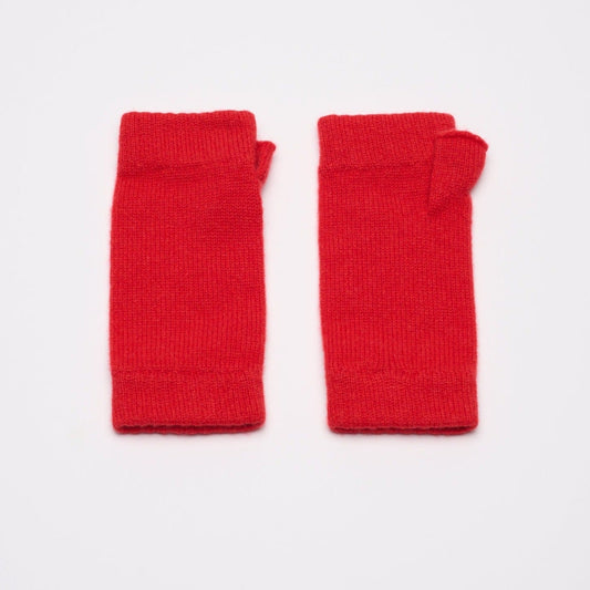 Pillar Box Red Wrist Warmers