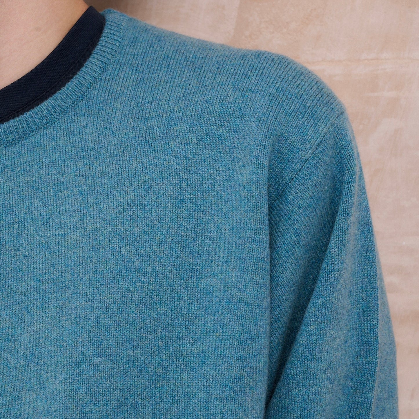 Luxury Classic 4 Ply Crew Neck Jumper - Yacht Green