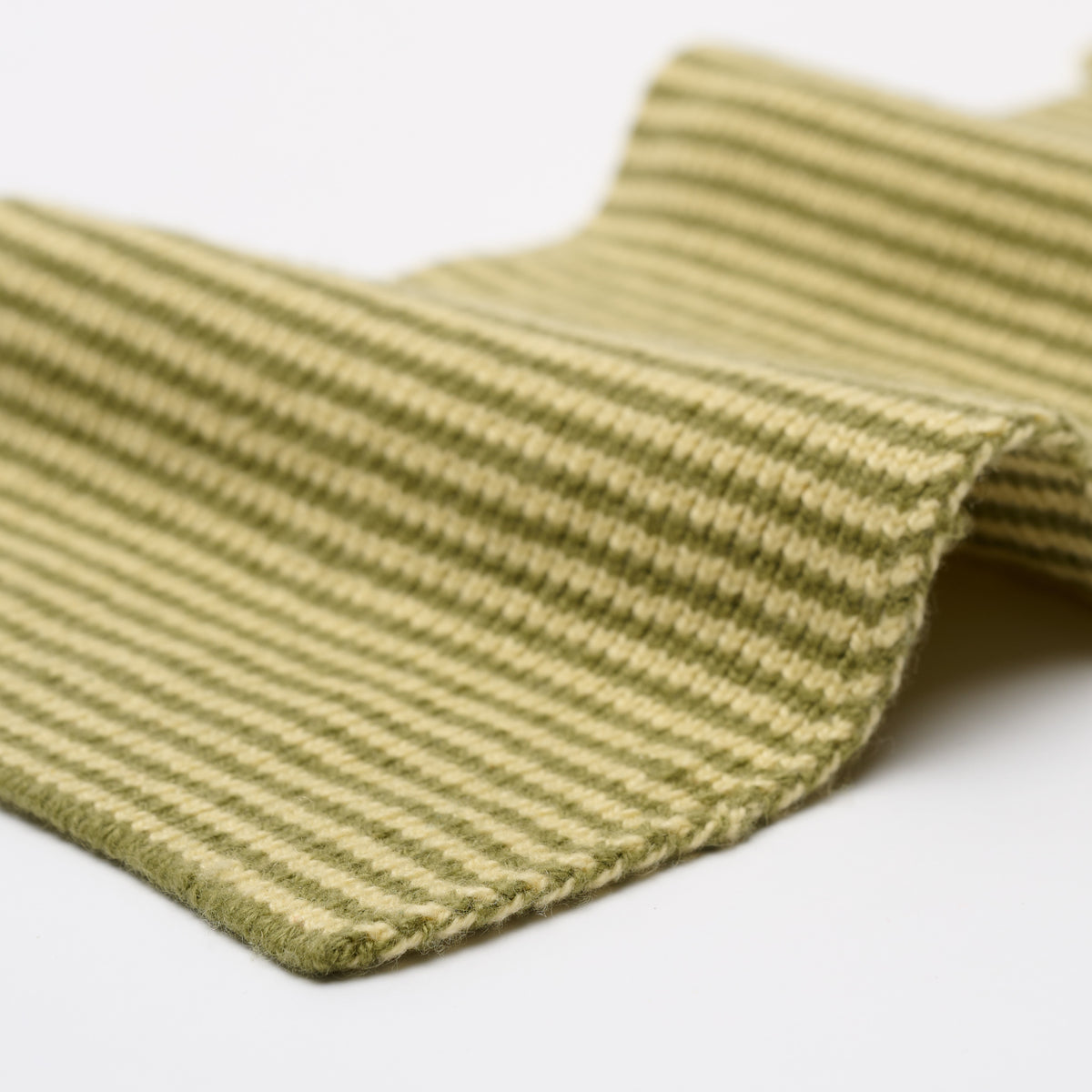 Soft Lemon & Moss Green Limited Edition Cashmere Scarf