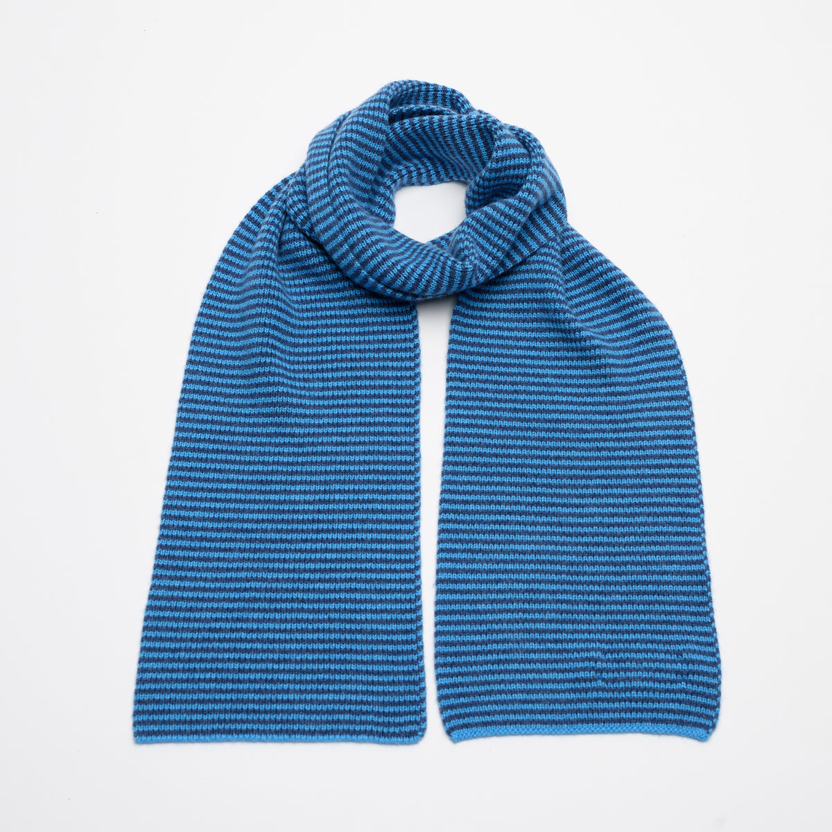 Blues Striped Limited Edition Cashmere Scarf