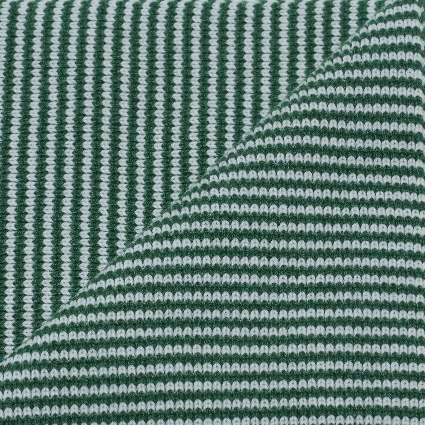 Fern Green & White - Cashmere Scarf
