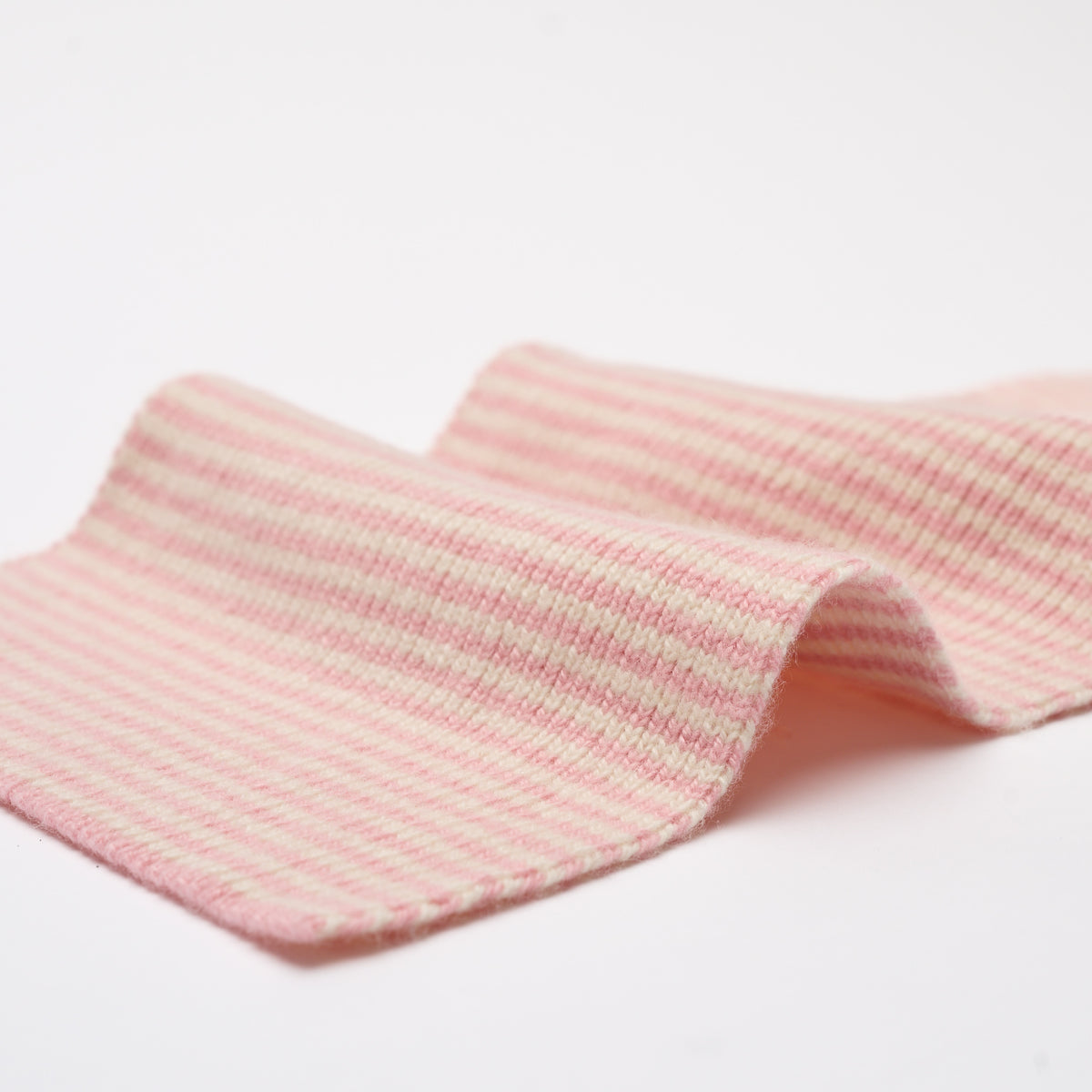 Soft Pink & Cream Limited Edition Cashmere Scarf
