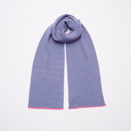 Candy Pink & Sea - Cashmere Scarf