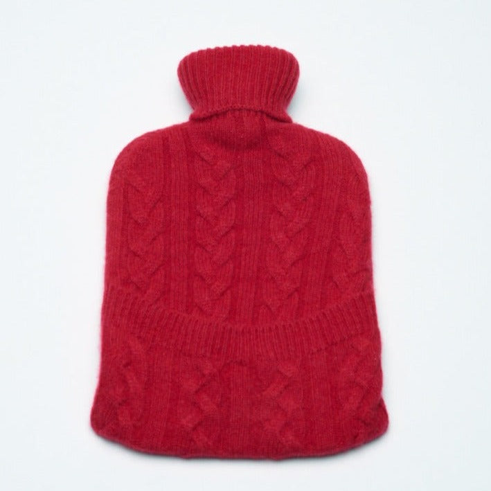 Red - Cashmere Hot Water Bottle