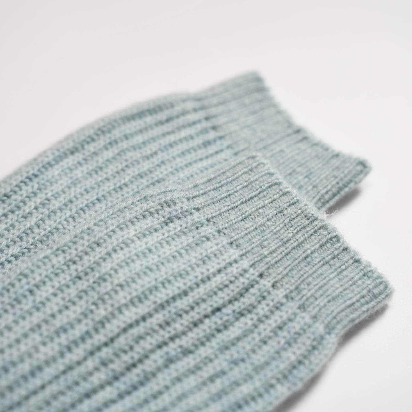 Women's Blue Long Ribbed Socks