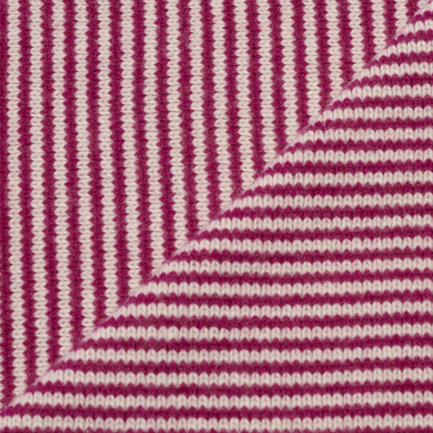 Magenta & White Limited Edition Cashmere Scarf