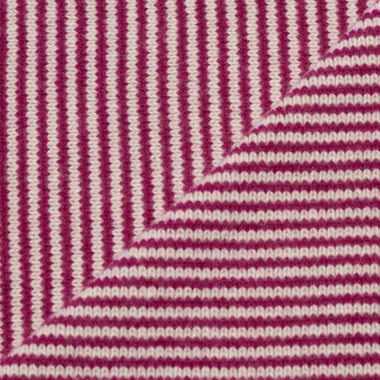 Magenta & White Limited Edition Cashmere Scarf