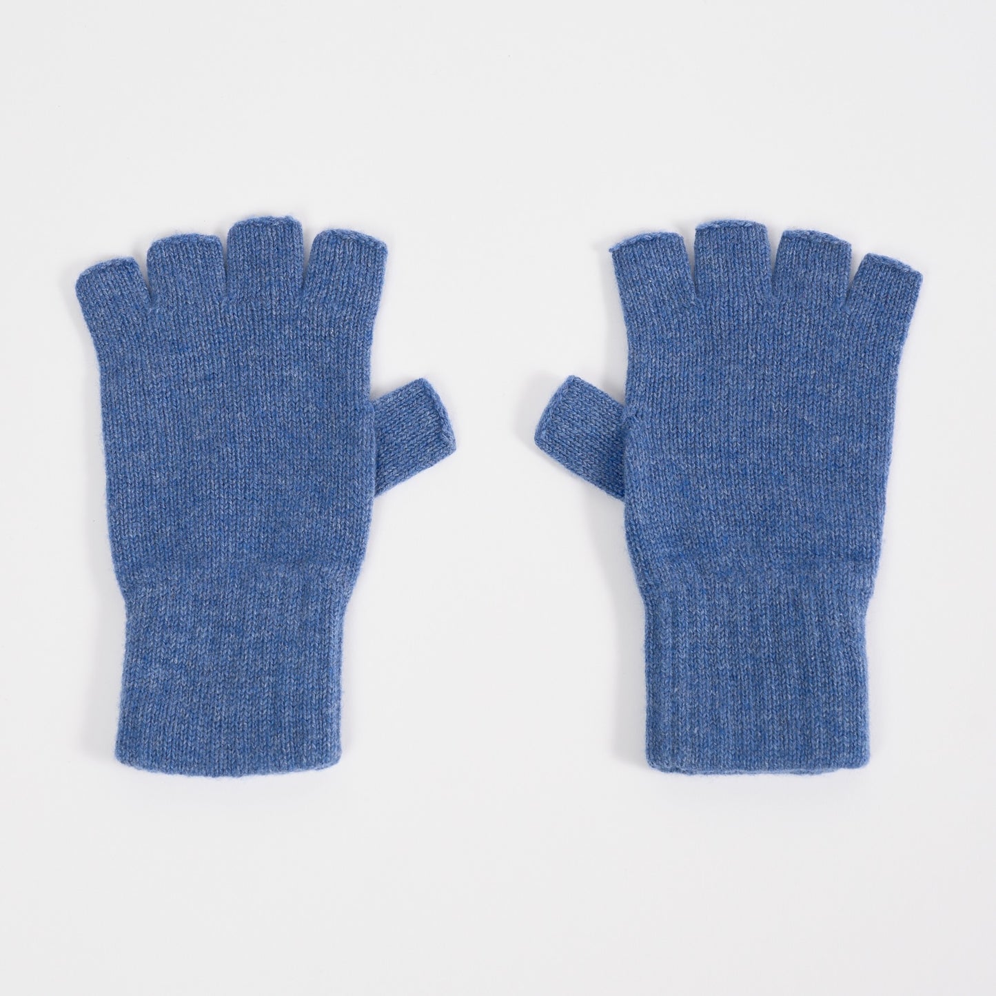 Denim Blue Fingerless Gloves