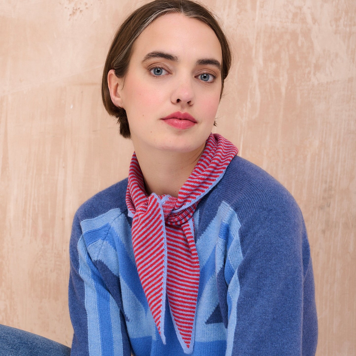 The Cragie Striped Bandana Scarf