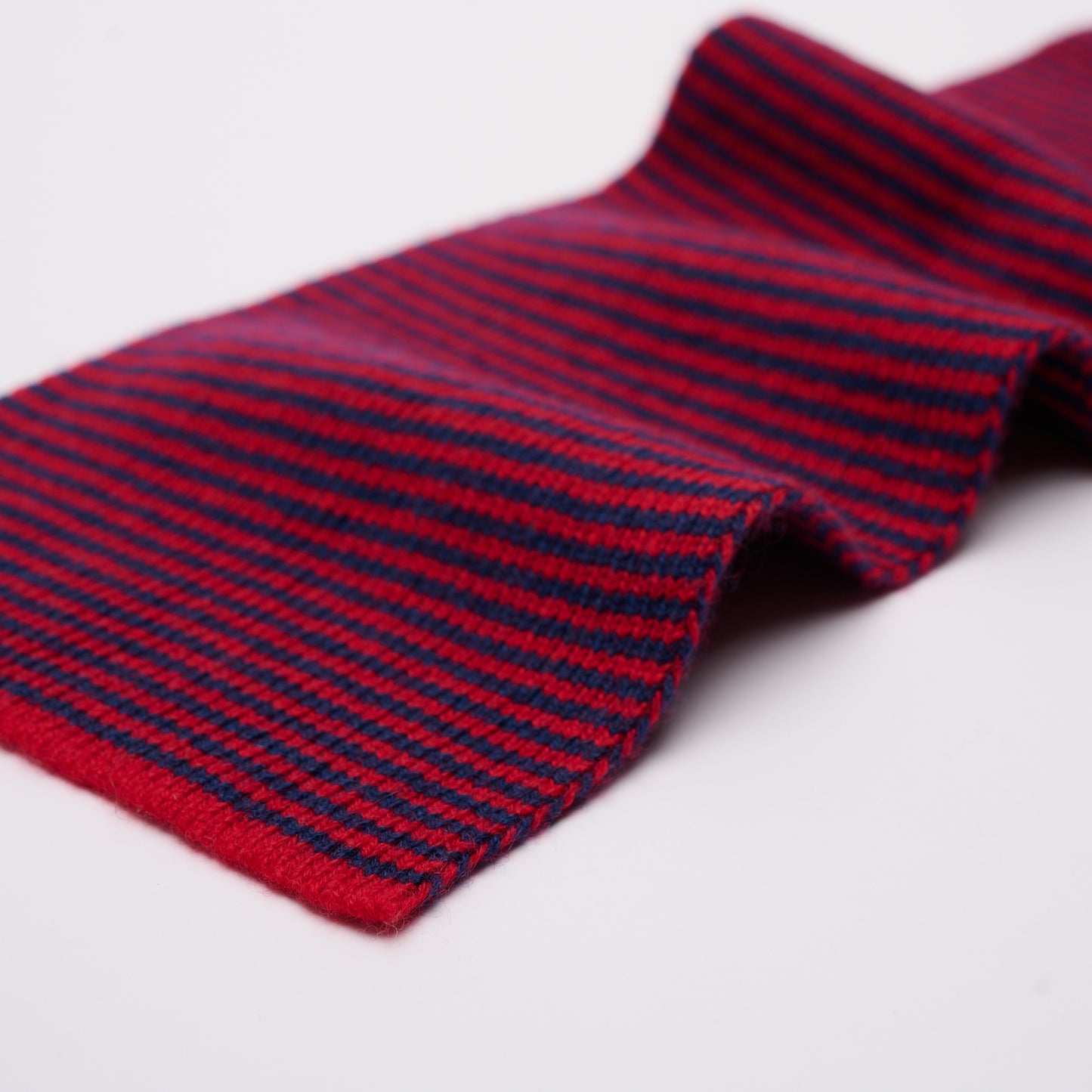 Red & Navy - Cashmere Scarf