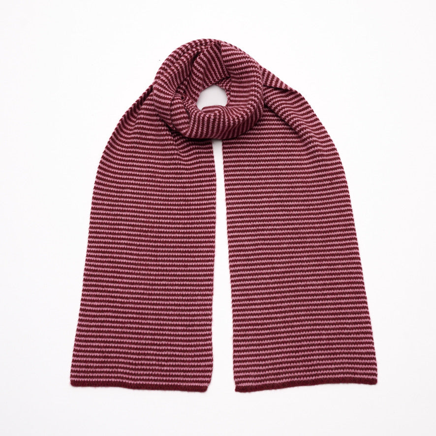 Pink & Burgundy Limited Edition Cashmere Scarf