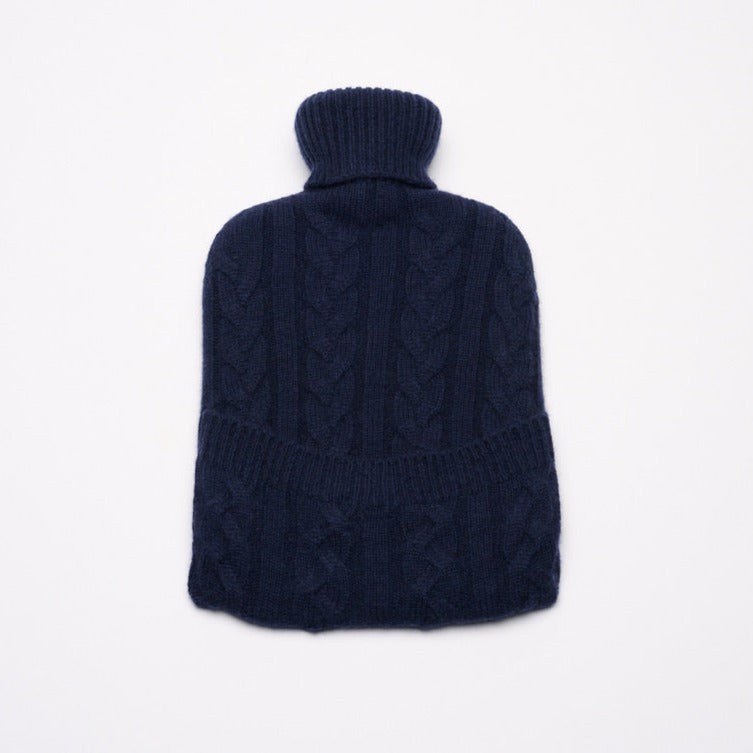 Navy - Cashmere Hot Water Bottle