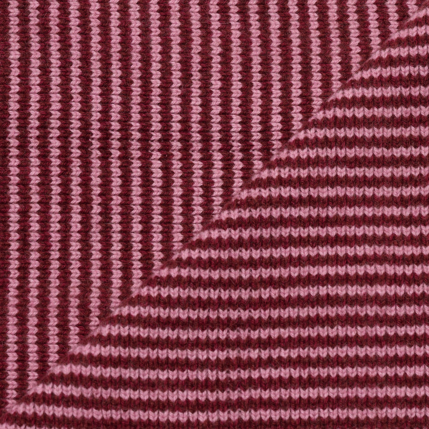 Pink & Burgundy Limited Edition Cashmere Scarf