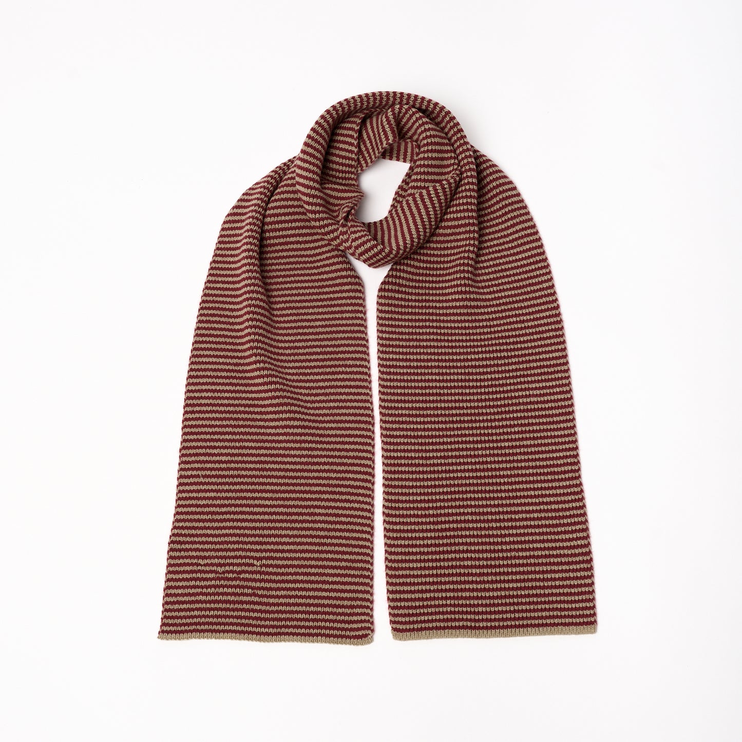 Claret & Camel - Cashmere Scarf