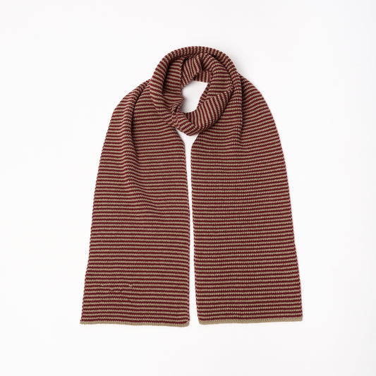 Claret & Camel - Cashmere Scarf
