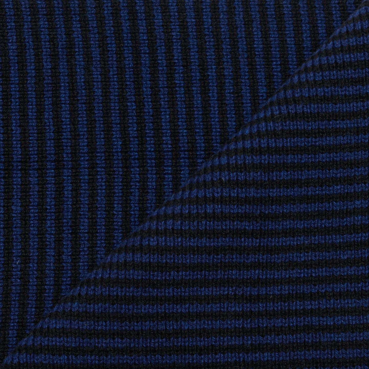 Navy Blue & Black - Cashmere Scarf