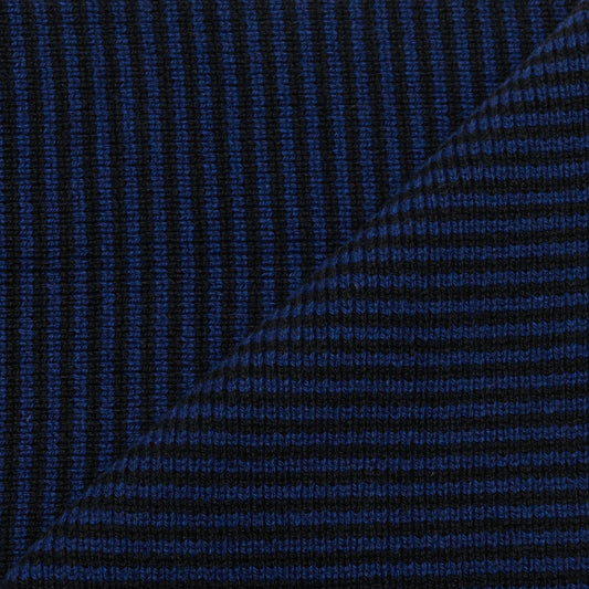 Navy Blue & Black - Cashmere Scarf