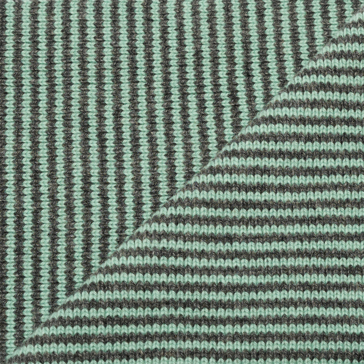 Soft Mint Green & Grey Limited Edition Cashmere Scarf
