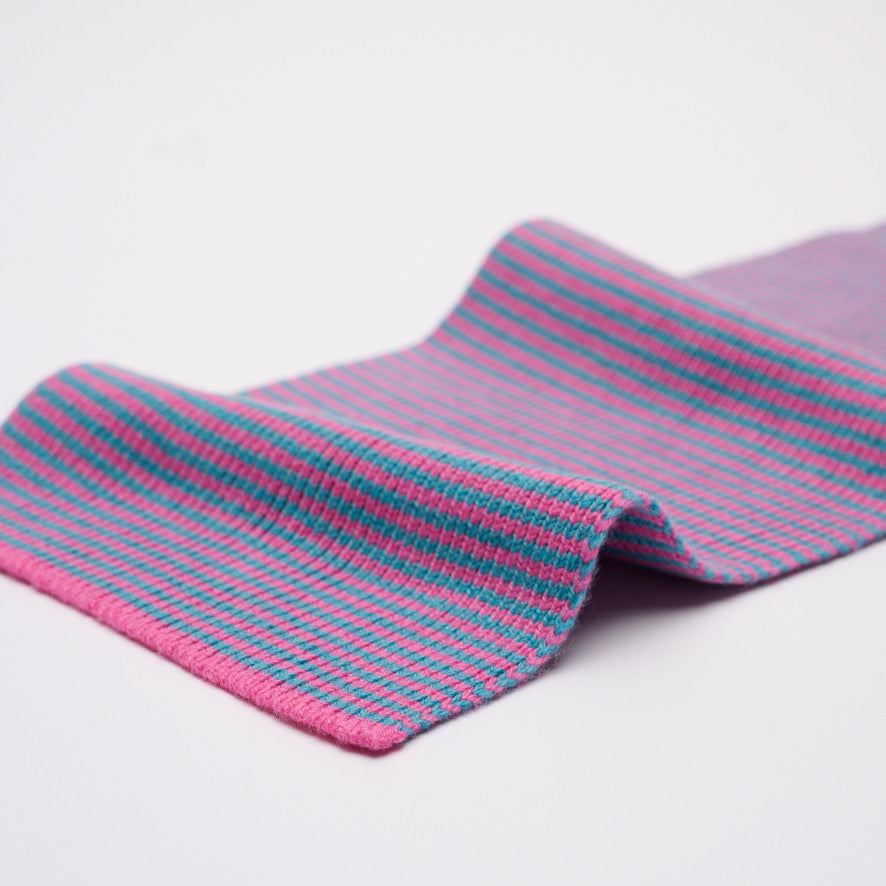 Candy Pink & Sea - Cashmere Scarf
