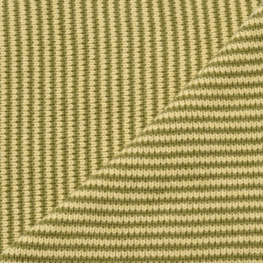 Soft Lemon & Moss Green Limited Edition Cashmere Scarf