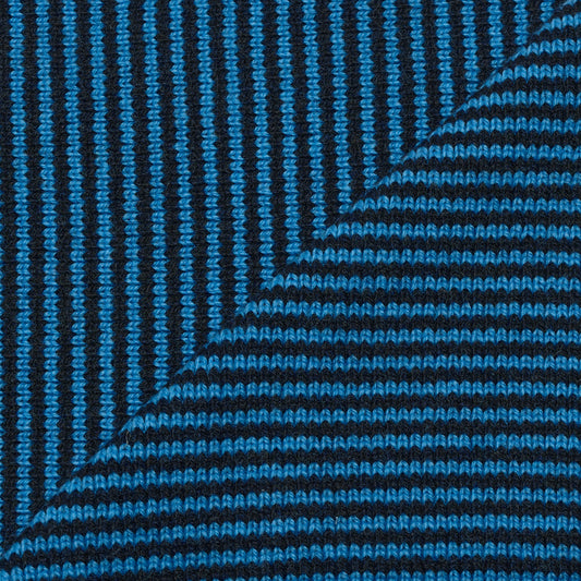 Blue & Black Striped Limited Edition Cashmere Scarf