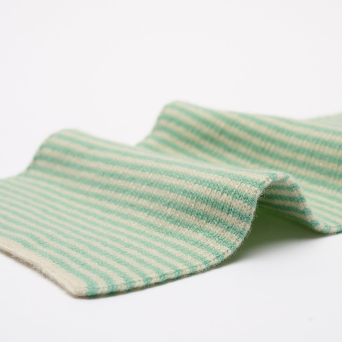 Mint Green & Cream Limited Edition Cashmere Scarf