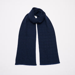 Navy Blue & Black - Cashmere Scarf
