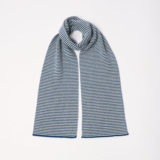 Indigo Blue & White - Cashmere Scarf