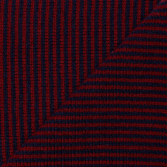 Claret & Navy - Cashmere Scarf