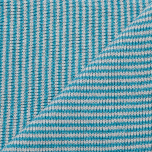 Titanic - Ocean Blue & Light Grey Cashmere Scarf