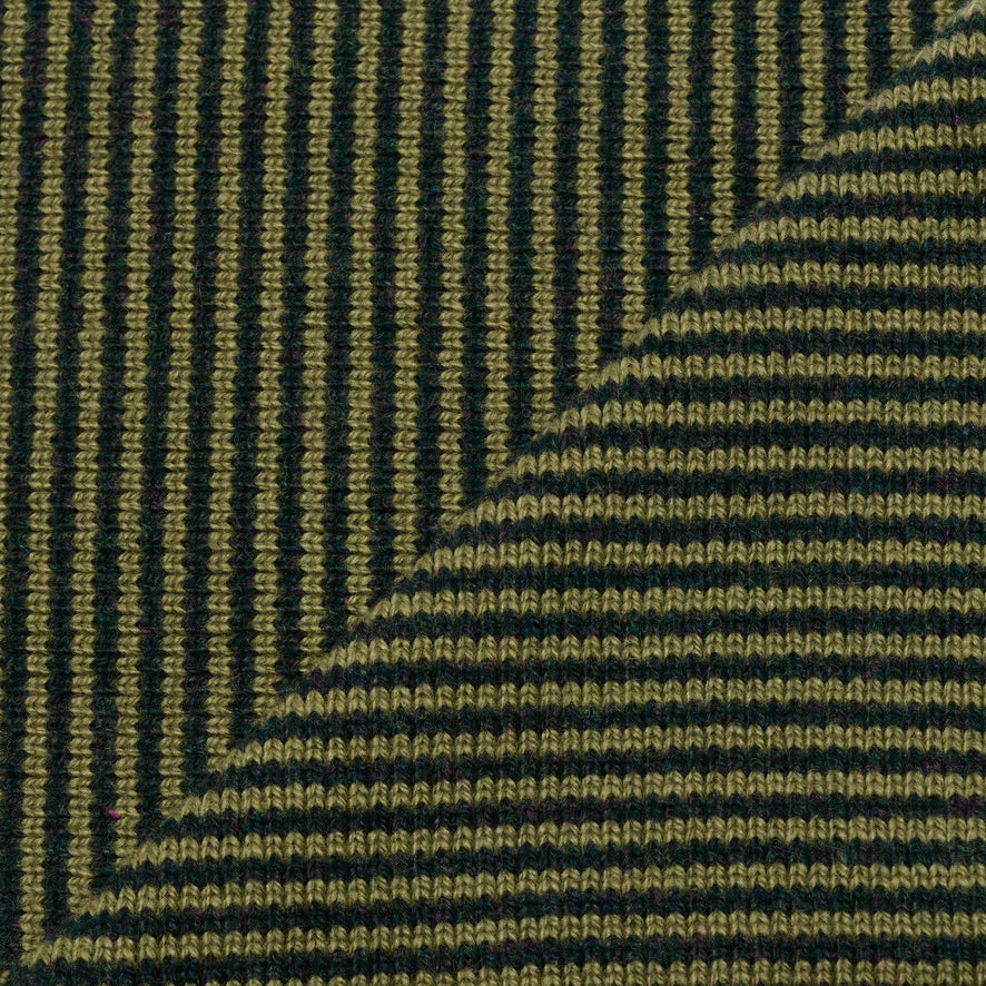 Olive Green & Dark Green Marl Limited Edition Cashmere Scarf