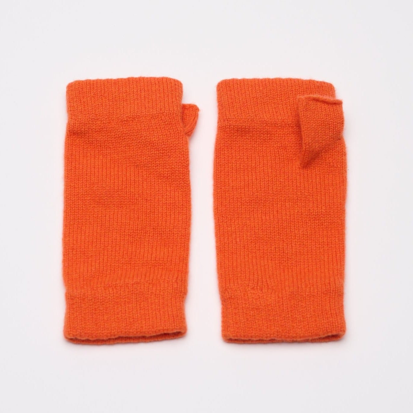 Bright Orange Wrist Warmers