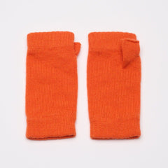 Bright Orange Wrist Warmers
