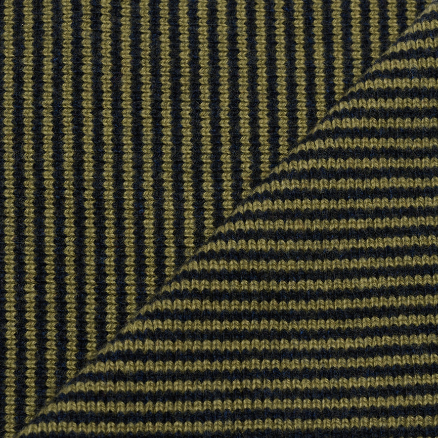 Olive Green & Black Limited Edition Cashmere Scarf