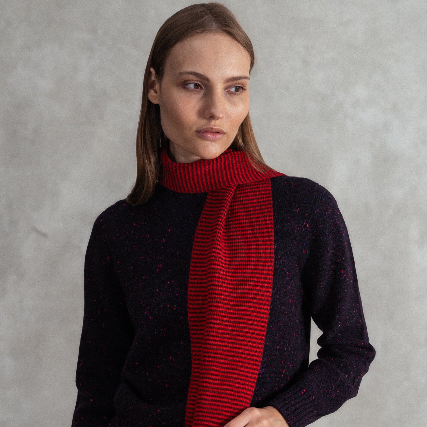 Red & Dark Red - Cashmere Scarf