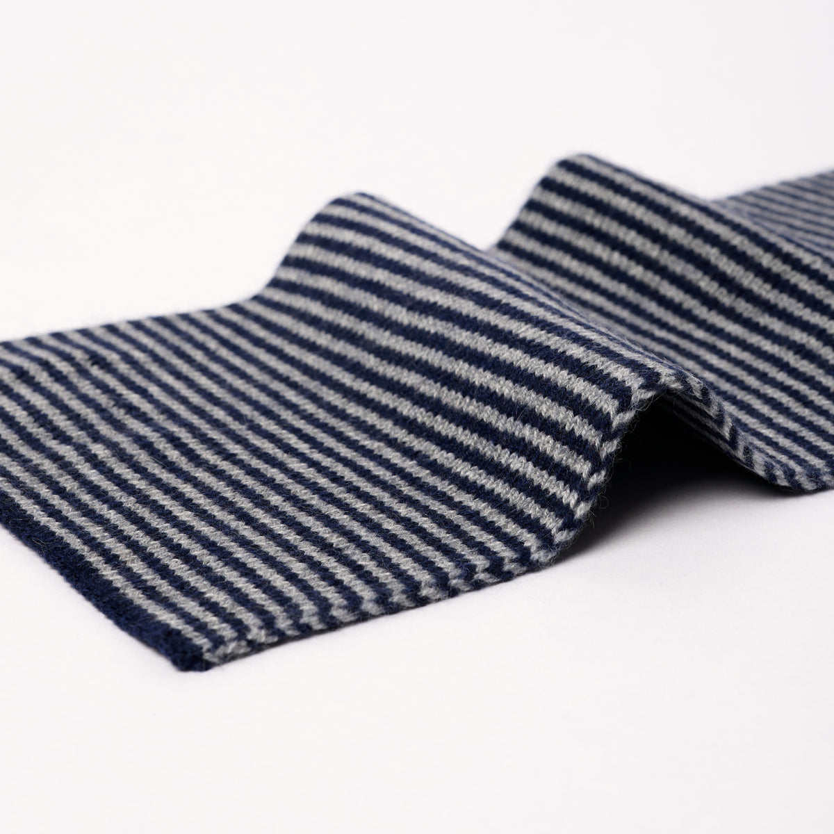 Navy Blue & Grey - Cashmere Scarf