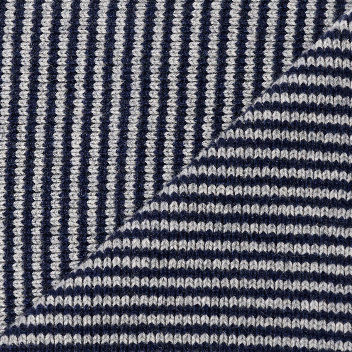 Navy Blue & Grey - Cashmere Scarf