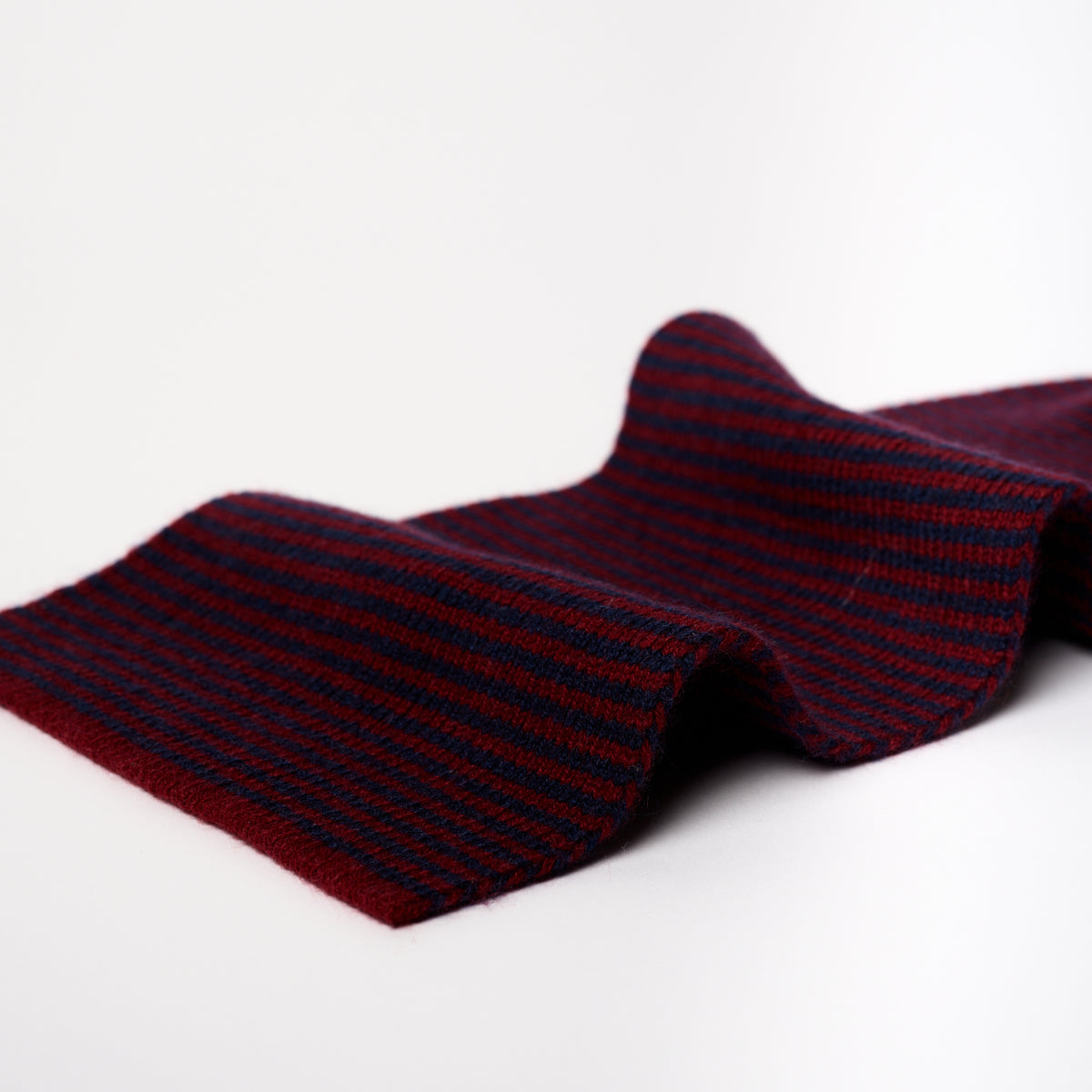Claret & Navy - Cashmere Scarf