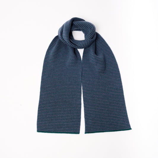Dark Teal & Purple - Cashmere Scarf