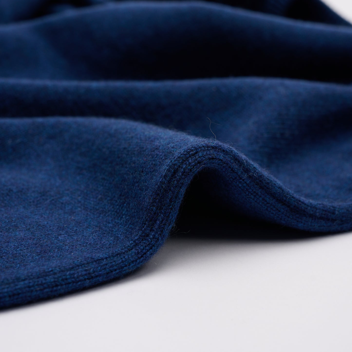 Luxury Classic 4 Ply V Neck Jumper - Coby Blue